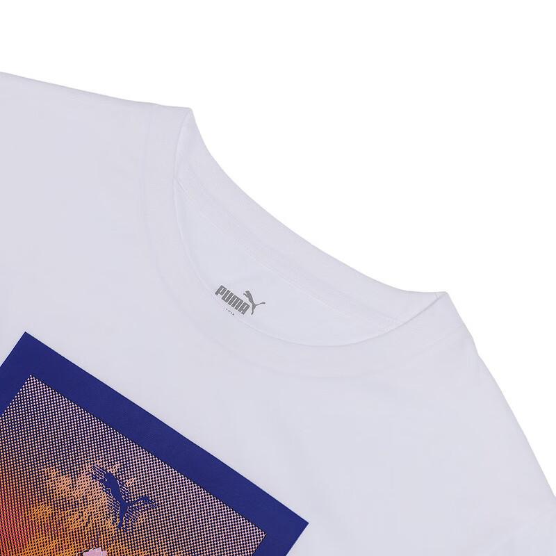 Puma Scenic Letter Print Casual Sports Round Neck Short Sleeve T-Shirt SS24 Men Tops White 630858-02