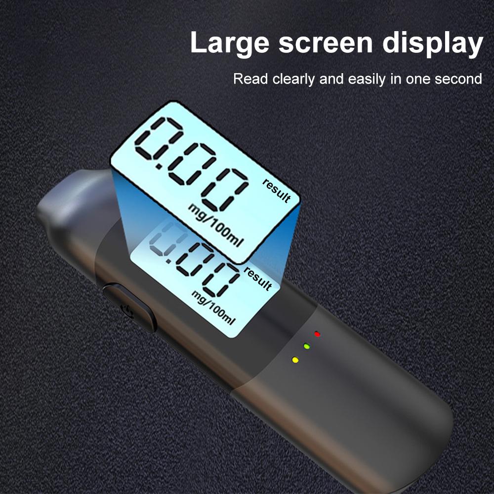 Portable Breathalyzer Professional Breath Alcohol Tester LCD Display Detector for Drunk Driving Car Electronics Alcohol Test