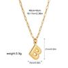 Stainless steel bubble English 26 letter necklace pendant personalized three-dimensional collarbone chain with jewelry