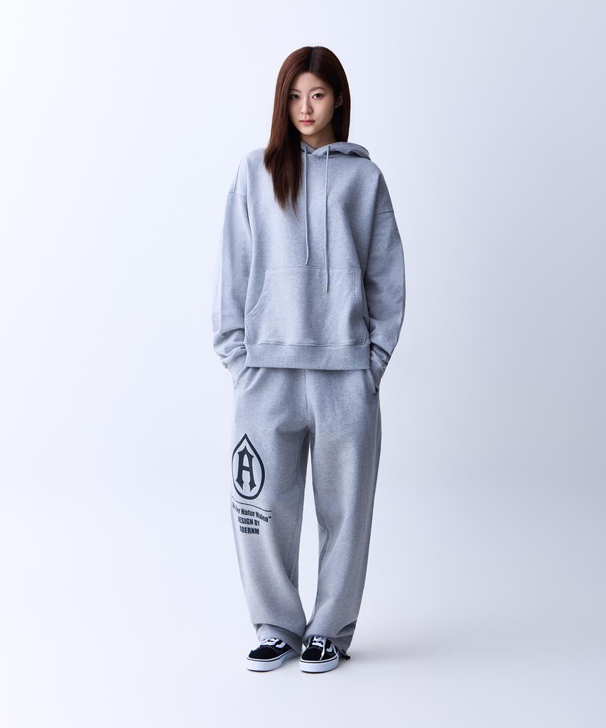 ADERNM Logo Sweatband Pants Gray