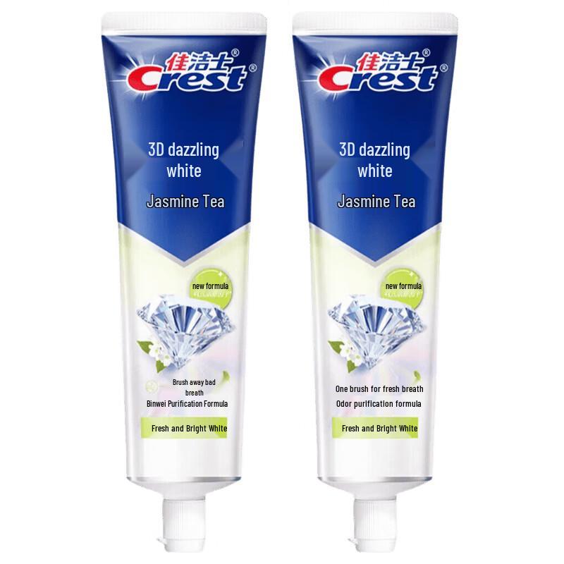 Crest 3D White Anti-Cavity Fluoride Toothpaste, Jasmine Tea Fresh