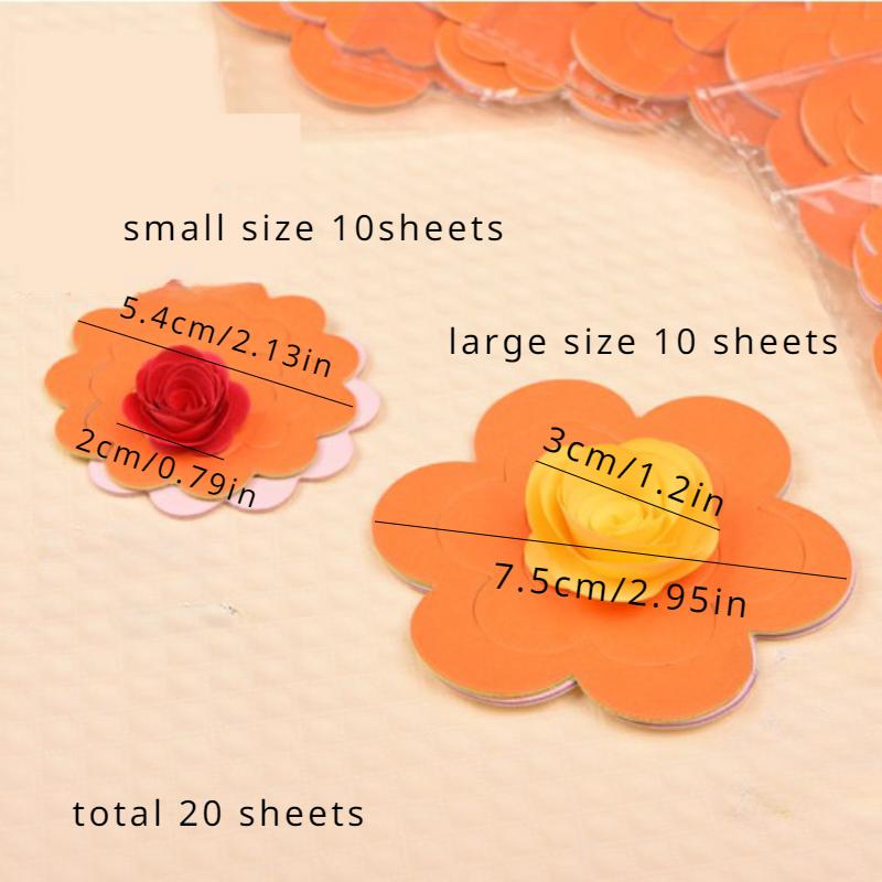 

20Pcs Random Color Rose Quilling Paper Mixed Origami DIY Craft