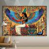 Isis Goddess Tapestry Vibrant Ancient Egypt Wall Hanging Home Decor Accent Cloth for Living Room Gaming Room