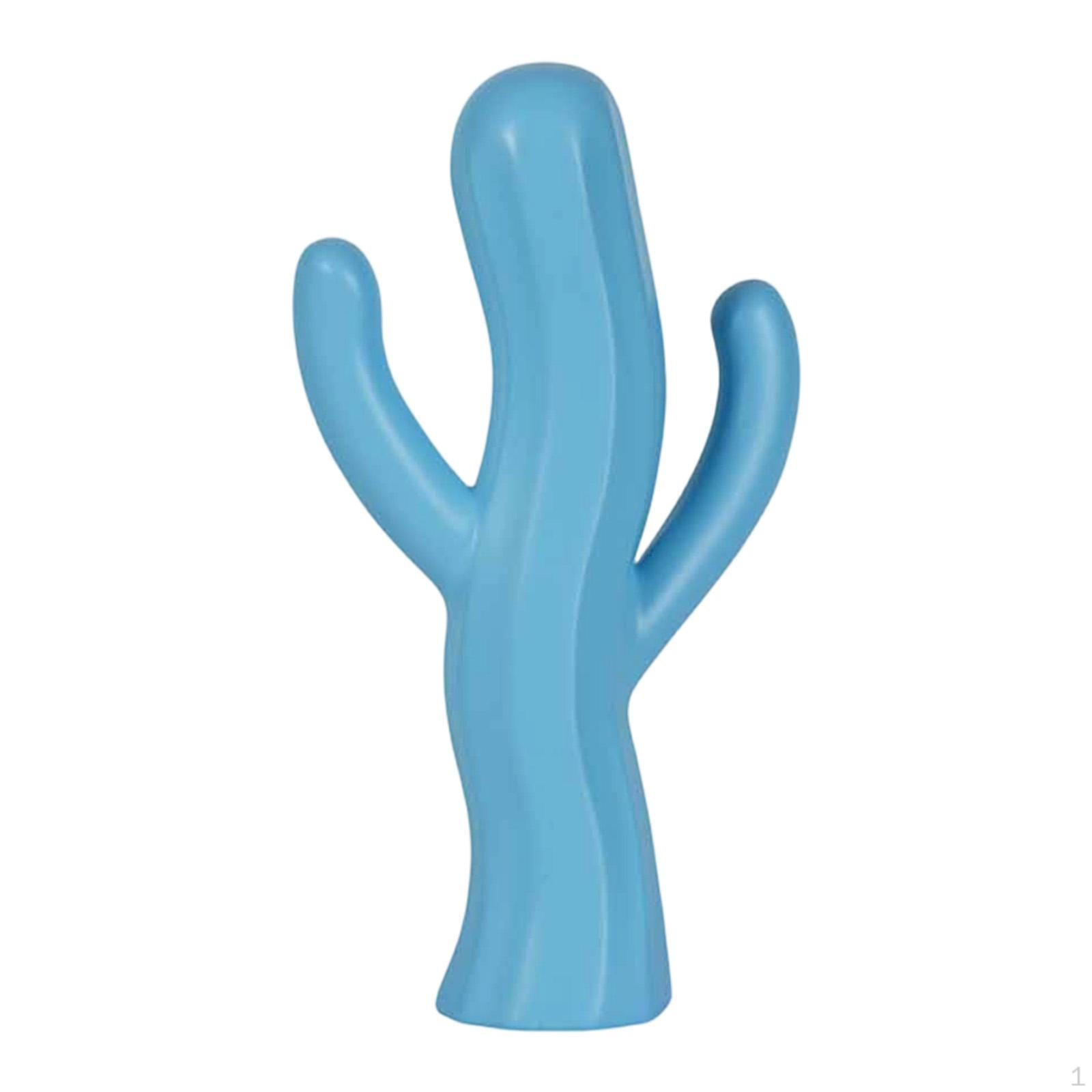 

Collection of Plant Figurines Made Resin, Home Accessories, Sculptures for Shelves, Cabinets, синій
