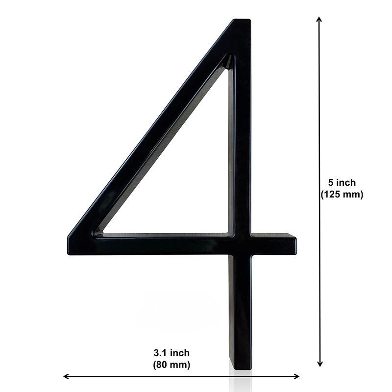 3D House Numbers Outdoor House Numbers Modern Heavy Duty House Numbers For Outside Home Front Door Rust-proof Simple For Mailbox