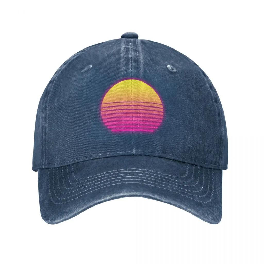 Retrowave Sun Icon of Synthwave Baseball Cap Vintage Fashion Women'S Hat 2024 Men'S