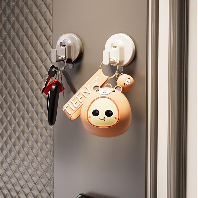 Reusable Suction Cup Hook Waterproof Wall Mount Hooks Punch-free Kitchen Bathroom Towel Robe Coat Clothes Hanger Hook Accessorie