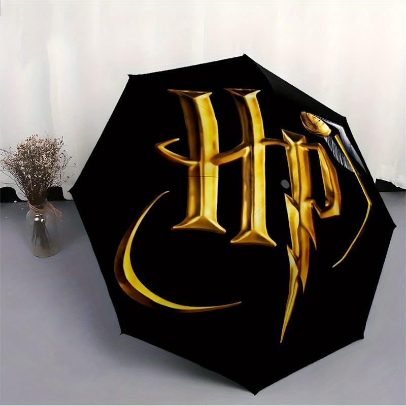 1pc Harry Potter Automatic Opening/closing Umbrella, Foldable Sunshade, Perfect Gift for Friends, Durable Plastic Handle yy250808091