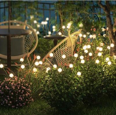Solar Firefly Garden Lights: LED Courtyard Decor for Festive Ambiance.
