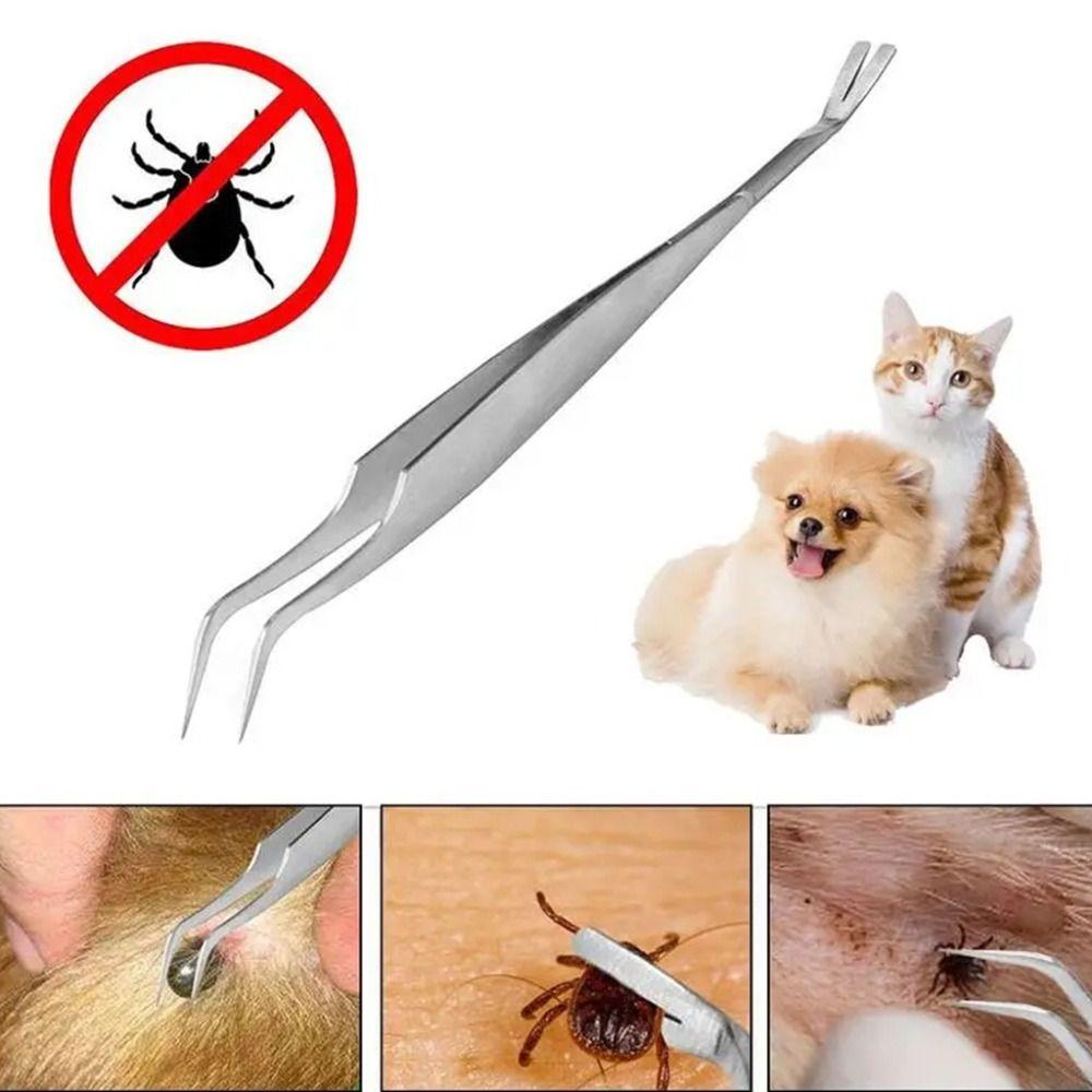 Professional Tick Tweezers 2 In 1 Tick Remover Tweezers Pets Flea And Tick Remover  Pets