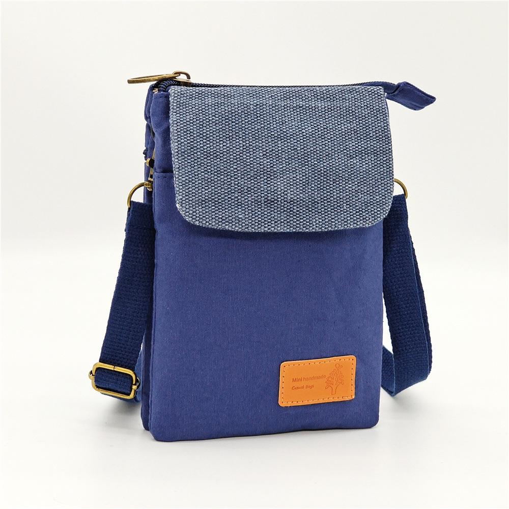 Sac bandoulière à 5 couches à grand écran avec motif de feuilles pastorales pour femmes
