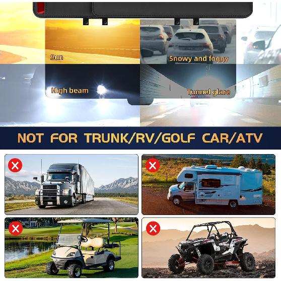 Polarized Sun Visor For Car With Registration And Urance Holder, Upgrade Sun Visor Extender With Registration Holder, Car Visor Extender Sun Blocker