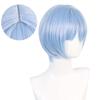 Evangelion Anime Eva Ayanami Rei Cosplay Festival Party Costume Wig Short Light Blue Wigs Heat Resistant Synthetic Hair