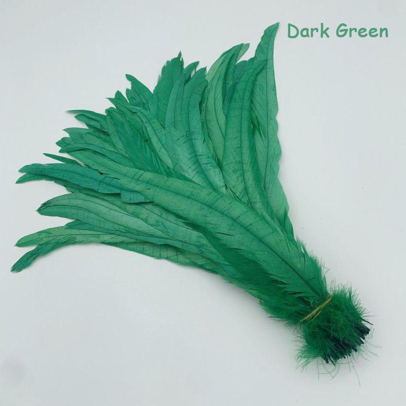 Natural Rooster Tail Feathers, Mint Green Plumes, Diy Cock Clothing, Jewelry Accessories, Party, Whole, 25-45cm,10-18in