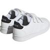 adidas Advantage Low Top Kids Lifestyle Shoes Cloud White/Core Black/Metal Silver Children Aged 3 7 Years Old IG2516