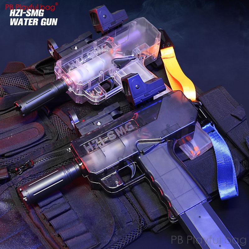 

Электрический водяной пистолет HZI-SMG UZI, детские пластиковые крутые игрушки, летний водяной бластер 2022, развлекательные игрушки
