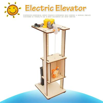 Technology Inventions Wooden Elevator Technology Making Toys Assembled Electric Lift Electric Toy