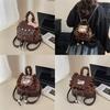 Hello Kitty Cat Mini Backpack With Nylon Material And Butterfly Knot For Daily Use