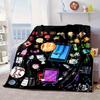 Colorful Dream Island Collage Blanket Flannel Blanket for bed, sofa, Camping, Hiking, Picnic Essentials, gift for family Fan gifts