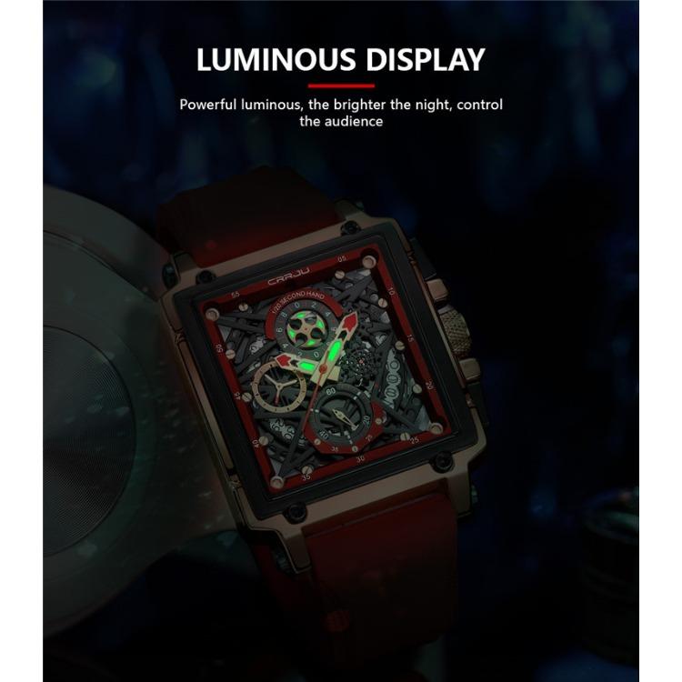 CRRJU/2312 New Belt Men's Watch Watch Simple Business Personality Multi-functional Men's Calendar