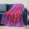 Boho Psychedelic Mandala Colorful Ethnic Pattern Throw Blanket Bedspread Sofa Cover Decorative Throw Cushion Cover
