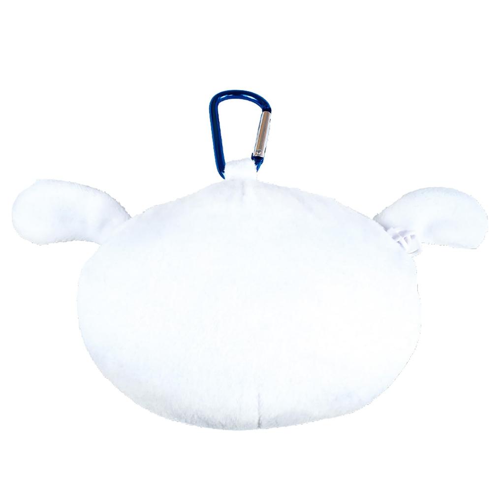 T's Factory Shin-chan Plush Toy with Carabiner, Zipper Mascot, White, KS-5541468SI