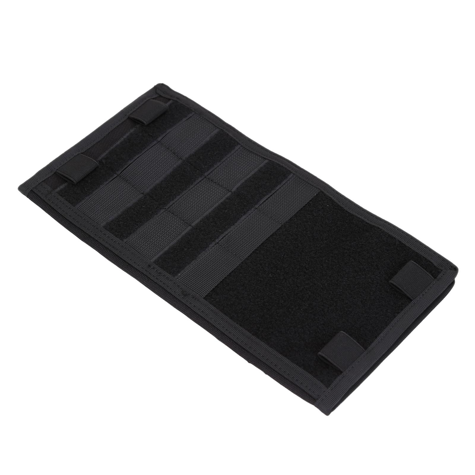 

Visor Panel Organizer Pouch Tactic Car Sun Visor Cover Webbing Slots Vehicle Visor Storage Holder Storage with Straps чёрный