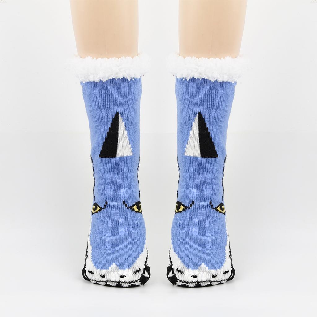 Women's Floor Socks With Plush And Thickened Animal Snow Socks