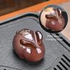 Color Changing Tea Pet White Rabbit Golden Rabbit Tea Table Accessories Color-Changing When Heated, Decoration Ornaments