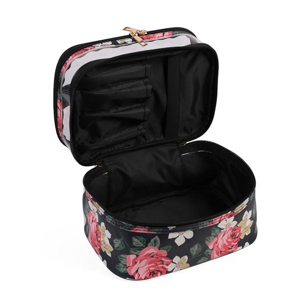 Multifunction Travel Clear Makeup Bag Fashion Leopard Cosmetic Bag Toiletries Organizer Waterproof Females Storage Make Up Cases