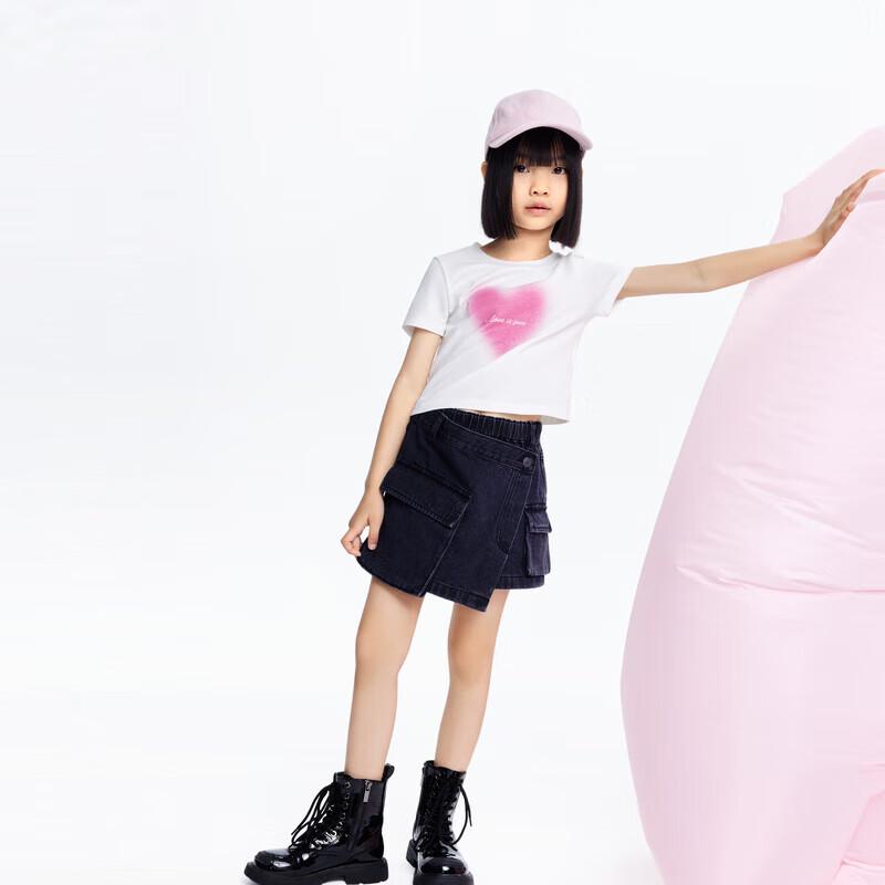 little MO&Co. Girls' Antimicrobial Short Sleeve T-Shirt
