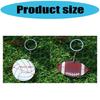 Sturdy Acrylic Athletic Keychain Set Football Baseball Basketball Rugby Fans Ergonomic Compact Shape