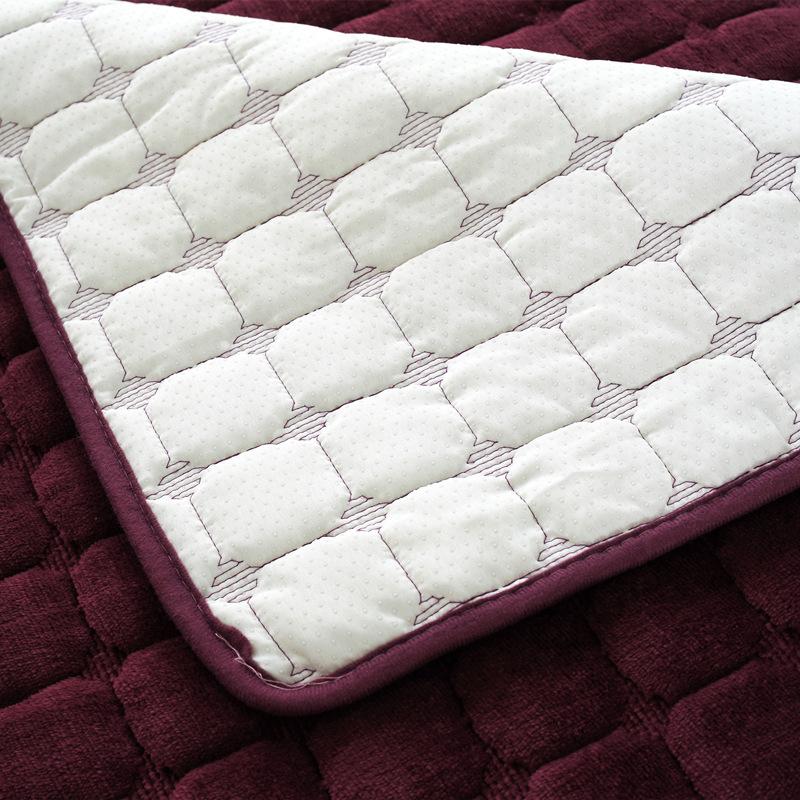 Thick Fleece Sofa Towel Korean Style Four Seasons Plush Non-Slip Sofa Cushion Covers Semi-Finished Products