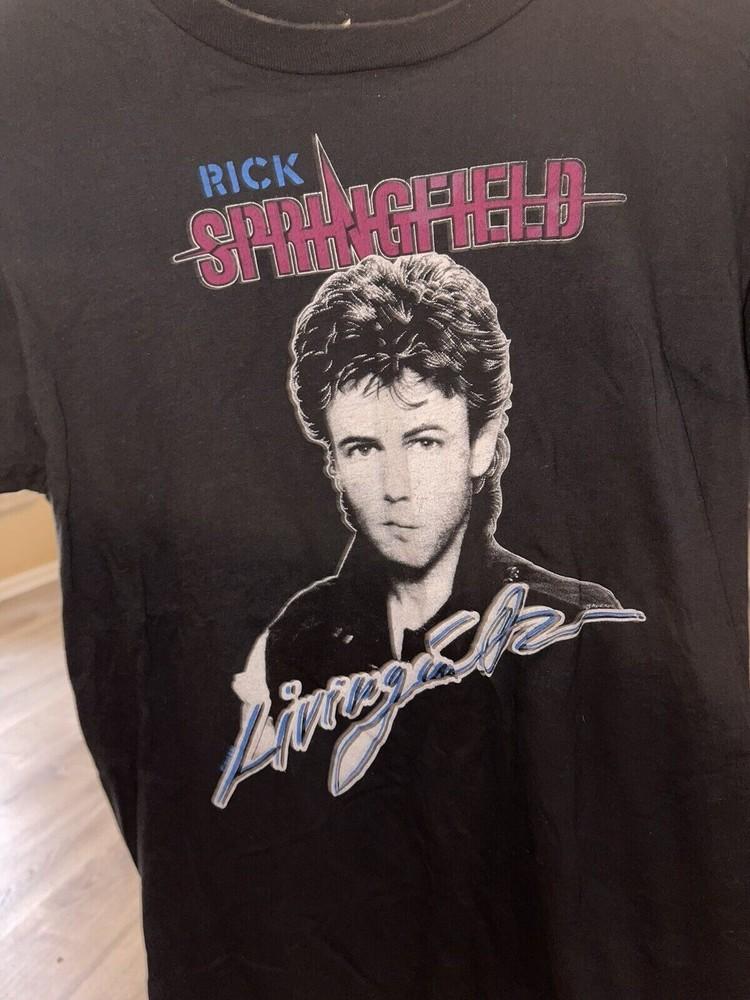 Rick Springfield Karma Concert Tour T-Shirt Gift For Friend Unisex T-Shirt L