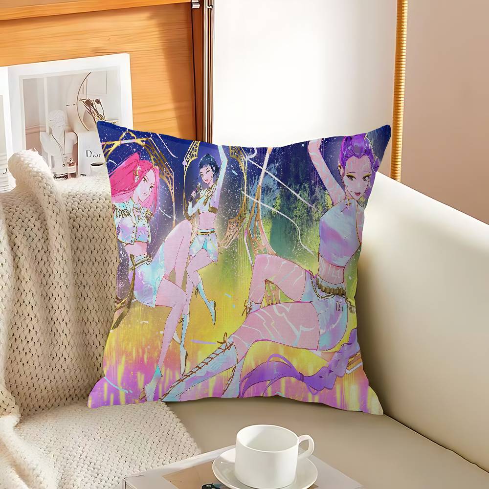 Anime Kpop D-Demon Hunters Pillow Anime Pillow Sofa Bed Head Pillow Cover Cushion Cover 45X45 Cm Fashion