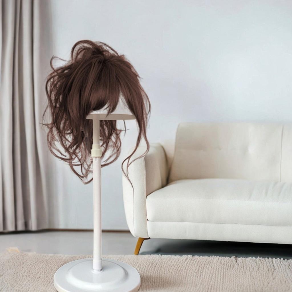 Wig Stand Adjustable Height Easy To Install Support Wig Display Stand for Styling Wig Hair Drying Display