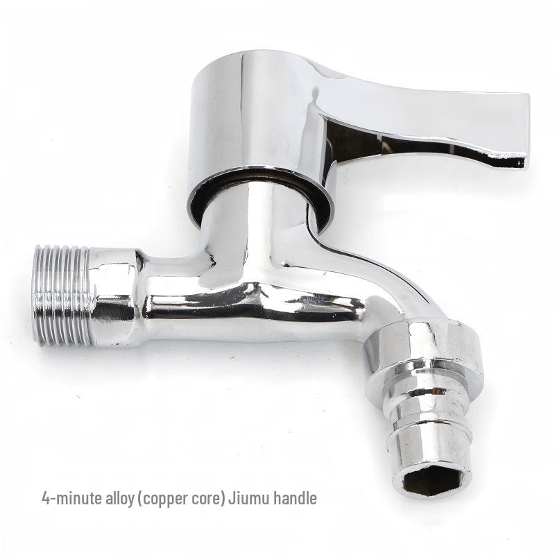Baimengyang 1/2-inch Extended Alloy Brass Quick-Open Faucet