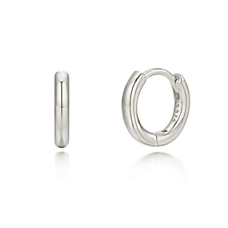 PAIGEFLYNN JEWELRY [925 Silver] Flynn Plain Ring Earrings
