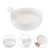 Ceramic Salad Bowl Green Cooking Pan Handle Ovenware Kitchen Noodle Bowl Breakfast Pot Small Milk Warming Household