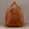 Vintage Crazy Horse Leather Travel Bag Travel Bag Men'S Leather Luggage Bag With Shoes 55Cm Handheld Luggage Bag