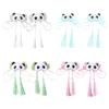 Chinese Hanfu Panda Hair Clip for Girl HarajukuStyle Cute Hairclip Y2K Subculture Hair Barrettes Teens Bowknot Side Clip
