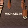 Michael Kors Mirella Logo Print Tote Bag Women Tote Bags Brown 35R5G7ZT2B-0200