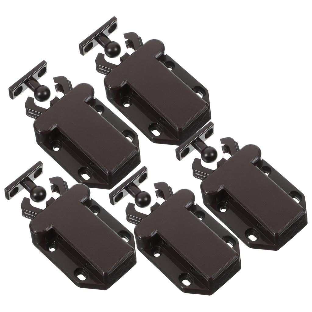 5Pcs Push To Open Latch for Cabinet Door Self-Locking Rebound Mechanism Suitable Kitchen Bedroom Cupboard Without Handles