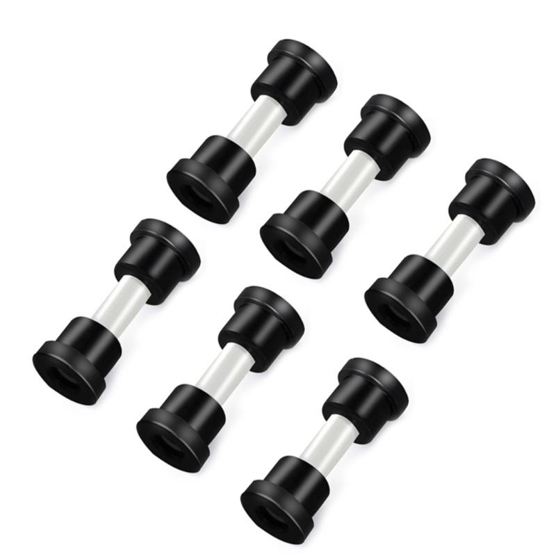 Golf Cart Rear Suspension Maintenance 6 Sleeves 12 Bushings Rubber Cushions Stainless Steel Component Leaf Spring Repair