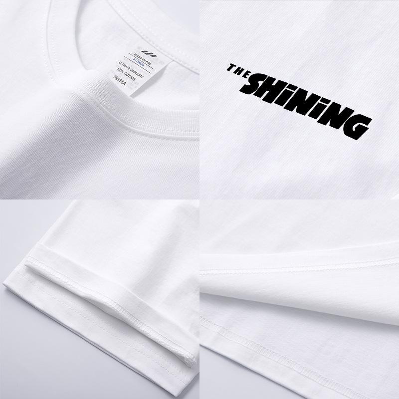 Casual Short-Sleeved T-shirt Boys Heavy Cotton Minimalist Design Letter Printing T-shirt Top Female Summer