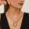 Cross-Border Fashionable Water Drop Jewelry Set: Necklace, Earrings, Ring & Bracelet for Weddings & Formal Events