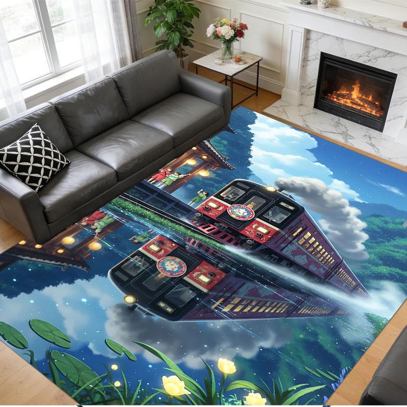 Crystal Velvet Rug Soft Non Slip Indoor Floor Mat Home DecorSpirited Away
