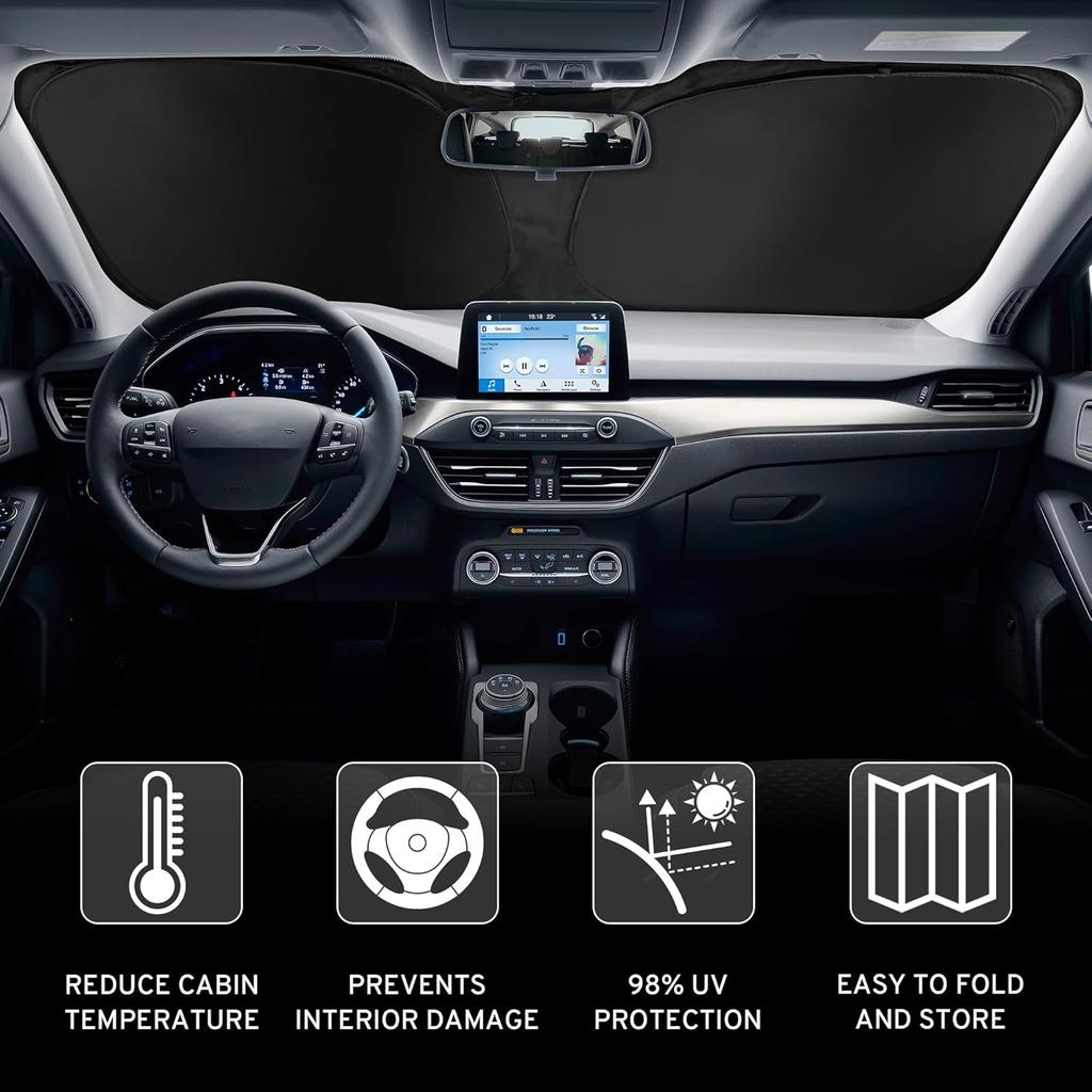 Car Windshield Sun Shade Sunshade for Volvo S60 2027-2019 S90 2027-2017 | for Volvo S60 2027 2026 2025 2024 2023 2022 2021 2020 2019 S90 2027