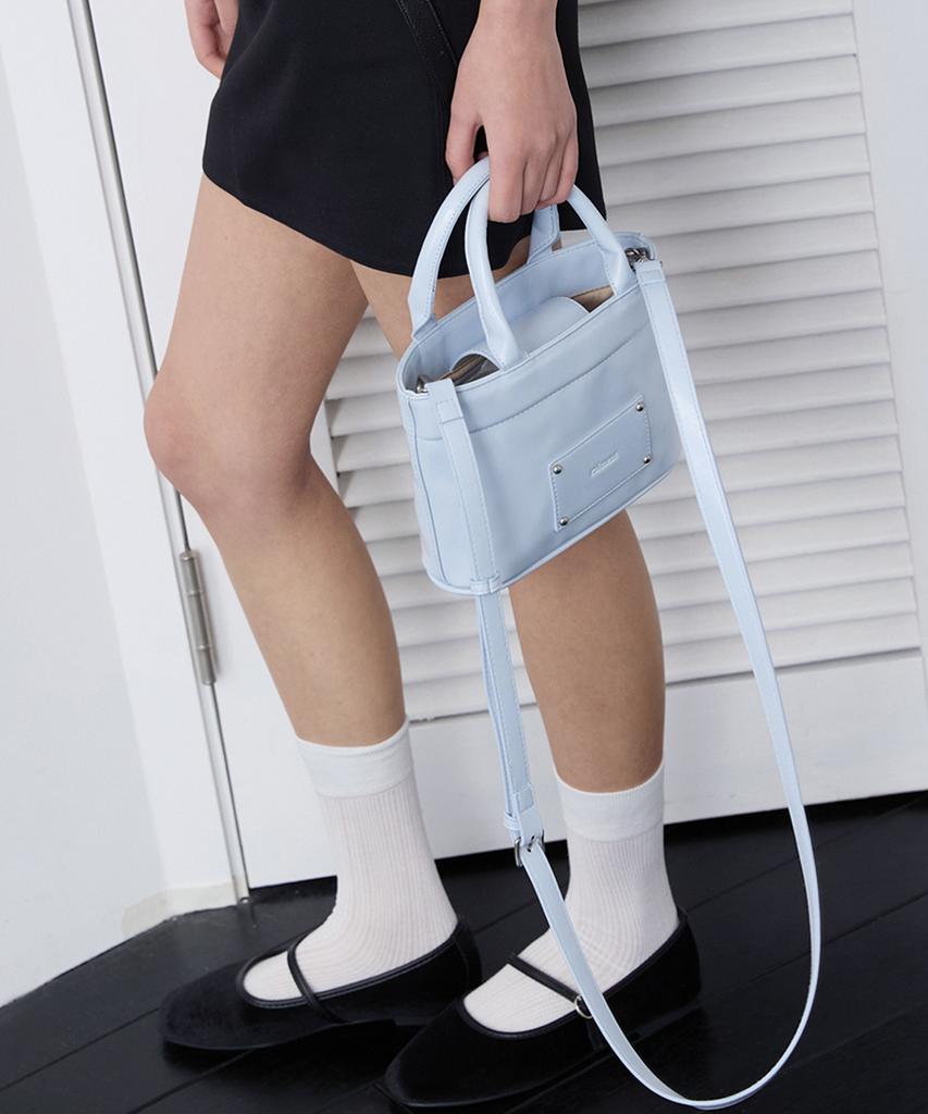 Raiment Stud Patch Macaroon Bag_Sky Blue