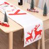 Christmas Snowflake Table Runner for Home Party Double Layer Cotton Linen Table Runner Cover for Xmas Dining Table Decor
